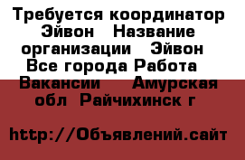 Требуется координатор Эйвон › Название организации ­ Эйвон - Все города Работа » Вакансии   . Амурская обл.,Райчихинск г.